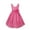 Hot Pink, variant on Manyakai Kids Sleeveless Flower Girl Dress V-Neck Ruched Chiffon Wedding Party Formal Ball Gown Coral Pink 2