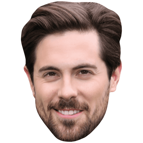 Chris Mcnally (Beard) Celebrity Mask, Flat Card Face, Fancy Dress Mask