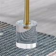 thumbnail image 3 of Plata Import Clear Plastic/Acrylic Martini End Table with Gold Accents, 3 of 4