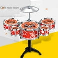thumbnail image 6 of Elainilye Toys for Winter,Toddler Drum Kit Kids Toys Jazz Drum Set 5 Drums with Stools Mini Band Set Musical Instrument Toys Birthday Gifts for Beginner Boys Girls, 6 of 6