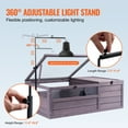 thumbnail image 2 of KFFKFF Tortoise Home, Wood Enclosure for Indoors & Outdoors, Features Lamp Stand Adjustability, Dual-Section Reptile Cage Suitable for Geckos, Lizards, Snakes - Dimensions: 38x24x13 inches, 2 of 9