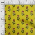 thumbnail image 1 of oneOone Cotton Poplin Medium Yellow Fabric Floral Block Sewing Craft Projects Fabric Prints By Yard 42 Inch Wide, 1 of 1