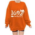 thumbnail image 2 of ICHUANYI Liquidación Sudadera de manga larga con estampado de capucha para mujer Blusa informal Jersey Tops ICHUANYI WER202308173178, 2 of 4