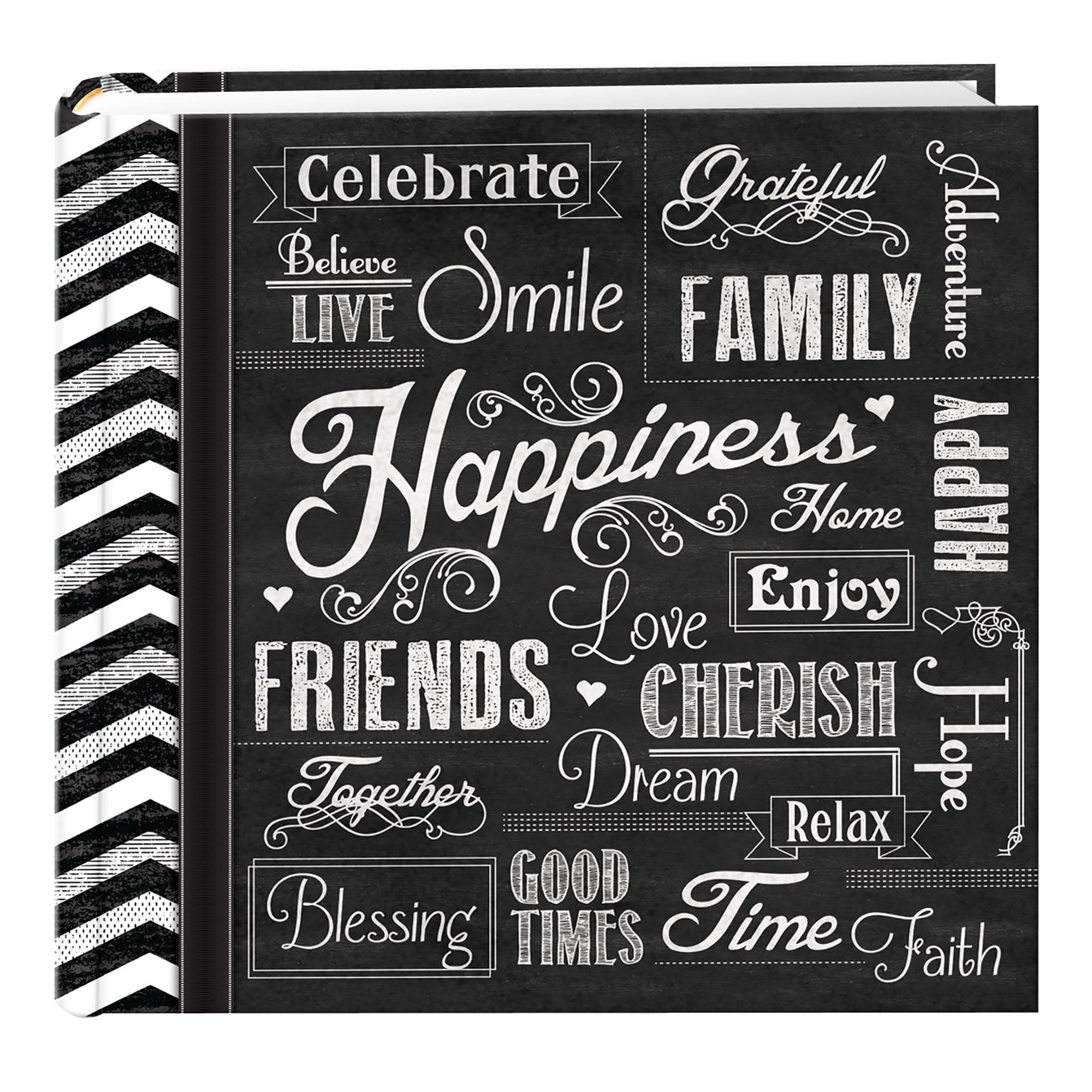 Pioneer Photo Albums Chalkboard 200 pkt 4x6 Photo Album Happiness