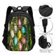 thumbnail image 3 of Disketp colorful Easter eggs Mochila de Viaje Estampada para Laptop con Puerto de Carga USB, Mochila Impermeable para Computadora – Regalo para Hombres y Mujeres, 3 of 7