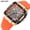 Orange, variant on MEGIR 2228 Mens Silicone Strap Multifunctional Timing Sport Square Quartz Watch Fashionable Hollow Dial Chronograph reloj hombre