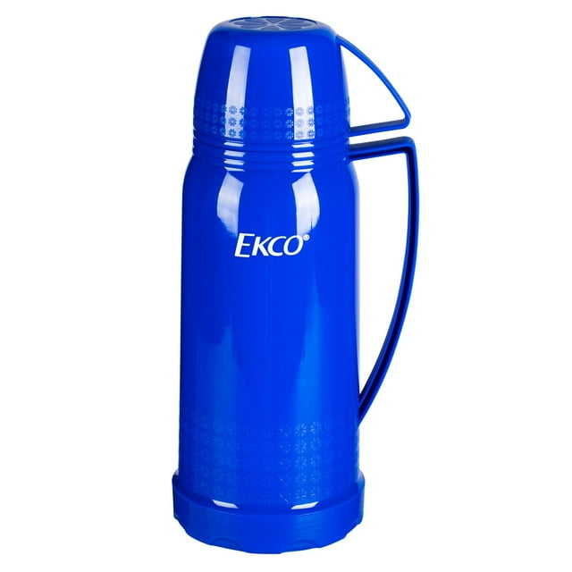 Termo de 680 ml. Ekco Classic de Ampolla de vidrio Color Azul con Tapa-taza y Tapa anti-derrames EKCO 17682