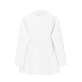 thumbnail image 6 of Endives Women's Linen Pant Suit Fashion Athleisure Solid Color Drop Shoulder Long Sleeve Button Down Shirt and Pant Set S-5XL, 6 of 6