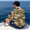 thumbnail image 5 of Bulopur Camo Print Men’s Rash Guard Fishing Shirt with Hood, UPF 50+ Sun Protection, Lightweight Long Sleeve Top with Breathable Face Mask, 5 of 8
