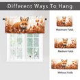 thumbnail image 6 of Fox Kitchen Curtain Valances Forest Animals Autumn Maple Window Treatment Valance Curtains for Bathroom 54 by 18 in, 1 Panel, 6 of 6