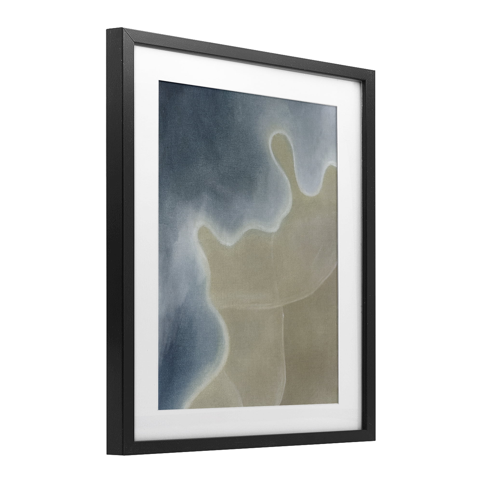 Stupell Industries Turning The Tides Abstract Black Framed Print Under Glass, design by Grace Popp