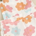 thumbnail image 5 of Kids Toddler Girl Summer Outfit Floral Print Overalls Jumpsuit Sleeveless Romper Bib Shortalls Suspender Shorts Pants, 5 of 7