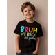 thumbnail image 1 of Kids "Bruh We Back - 2nd Grade" T-Shirt - School Reboot, Regular Casual & Back-to-School Tee for Boys & Girls, Street , Soft Fabric, Printed Top, Elementary School, 1 of 4