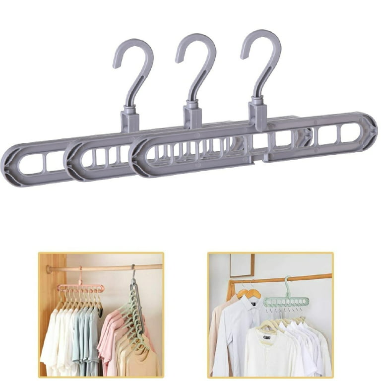 15-Pack-Magic-Hangers-Space-Saving, Closet-Organizer-Hanger,  Closet-Space-Saver-Hanger for All Types of Clothes,  College-Dorm-Room-Essentials
