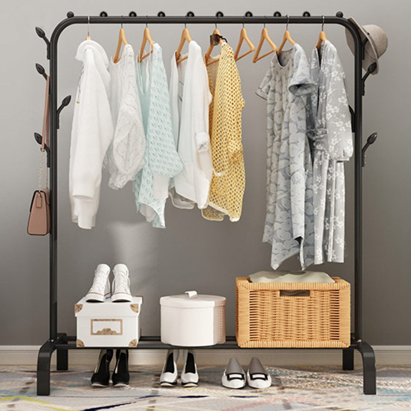 Grandest Birch Clothing Rack Height Adjustable, 43 Inch