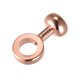 thumbnail image 3 of Monedero Correa Anillos, 5uds 20mm O Anillo Metal Remaches Pernos Reemplazo Hebillas para Bolsa Artesanía Bricolaje Accesorios, Rosa Oro Unique Bargains hebillas, 3 of 4