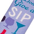 thumbnail image 3 of Cool Socks – I Don’t Give a Sip Wine Novelty Crew Socks – Size Medium – Men’s 6–8 / Women’s 7–10 –, 3 of 5