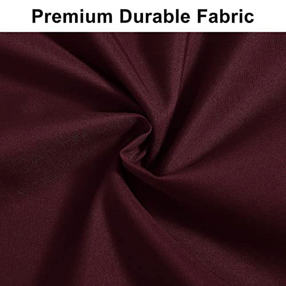 DWCN 100% Blackout Curtains 63 Length Long for Living Room/ Bed Room Thmeral Insulated Soundproof Window Curtain Panels for Kids Set of 2 (Burgundy,52"W x 63"L)