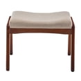 thumbnail image 5 of Pemberly Row Mid-Century Accent Lounge Armchair w/Ottoman in Beige Fabric, 5 of 14