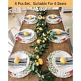 thumbnail image 4 of 13 Inch Round Placemats Set of 6, Valentine's Day Non Slip Heat Insulation PP Table Mats, Pink Love Heart Country Eucalyptus Farm Wooden Washable Place Mats for Kitchen Dining Party Table Decor, 4 of 7