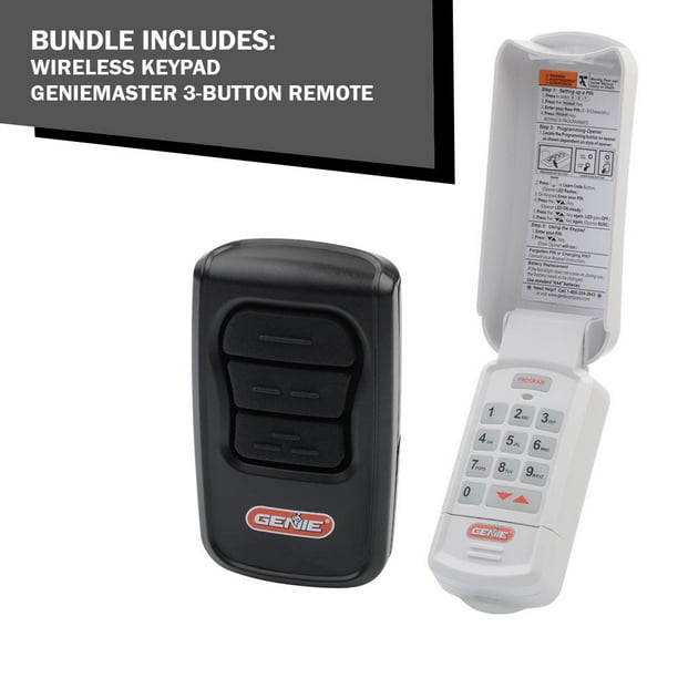 Genie 3 Button Master Remote and Exterior KeyPad Savings Bundle for