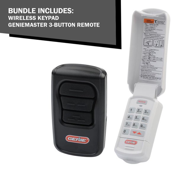 Genie 3 Button Master Remote and Exterior KeyPad Savings