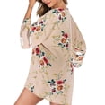thumbnail image 5 of Uhndy Floral Swimwear Kaftan Bikini Cover Up For Women Summer Kimono Beach Cover Ups Swimsuit Half Sleeve Shawl Chiffon Cardigan Blouse, 5 of 5