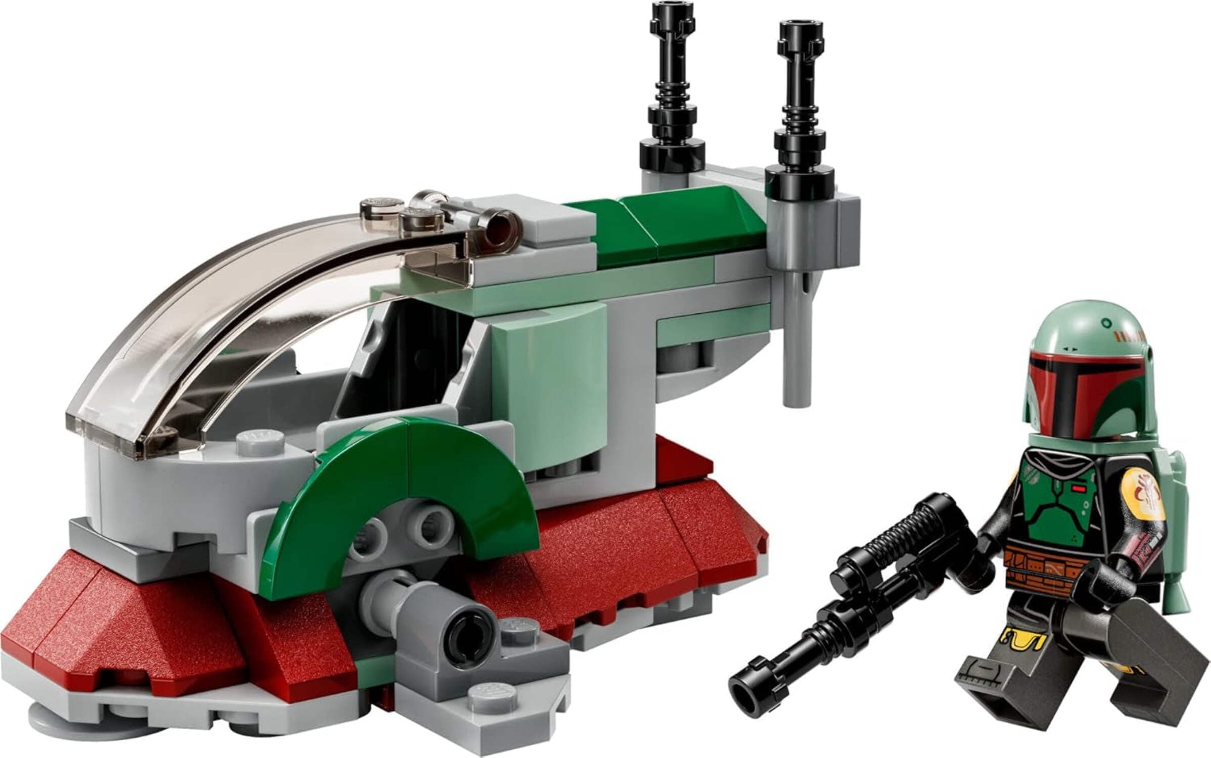 Open Box LEGO Star Wars Boba Fett'S Starship Microfighter 75344, Building Toy Vehicle with Adjustable Wings and Flick Shooters, the Mandalorian Set for Kids