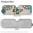 thumbnail image 6 of Uorisanigo Windshield Sun Shade for Wrangler, Compass, Gladiator & Renegade, Mandala Butterfly Sunshades Heat Shield, Aluminum Foil Structure Car Sun Visor, Accessories for Jeep Wrangler, 6 of 7