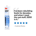 thumbnail image 4 of 3M 06504 10.1 Oz Black Marine Adhesive Sealant 5200, 4 of 7