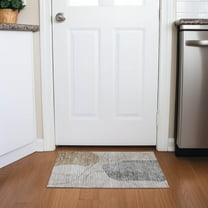 Addison Rugs Chantille Indoor/Outdoor Transitional Abstract Beige Washable Rectangle Rug, 1'8" x 2'6"