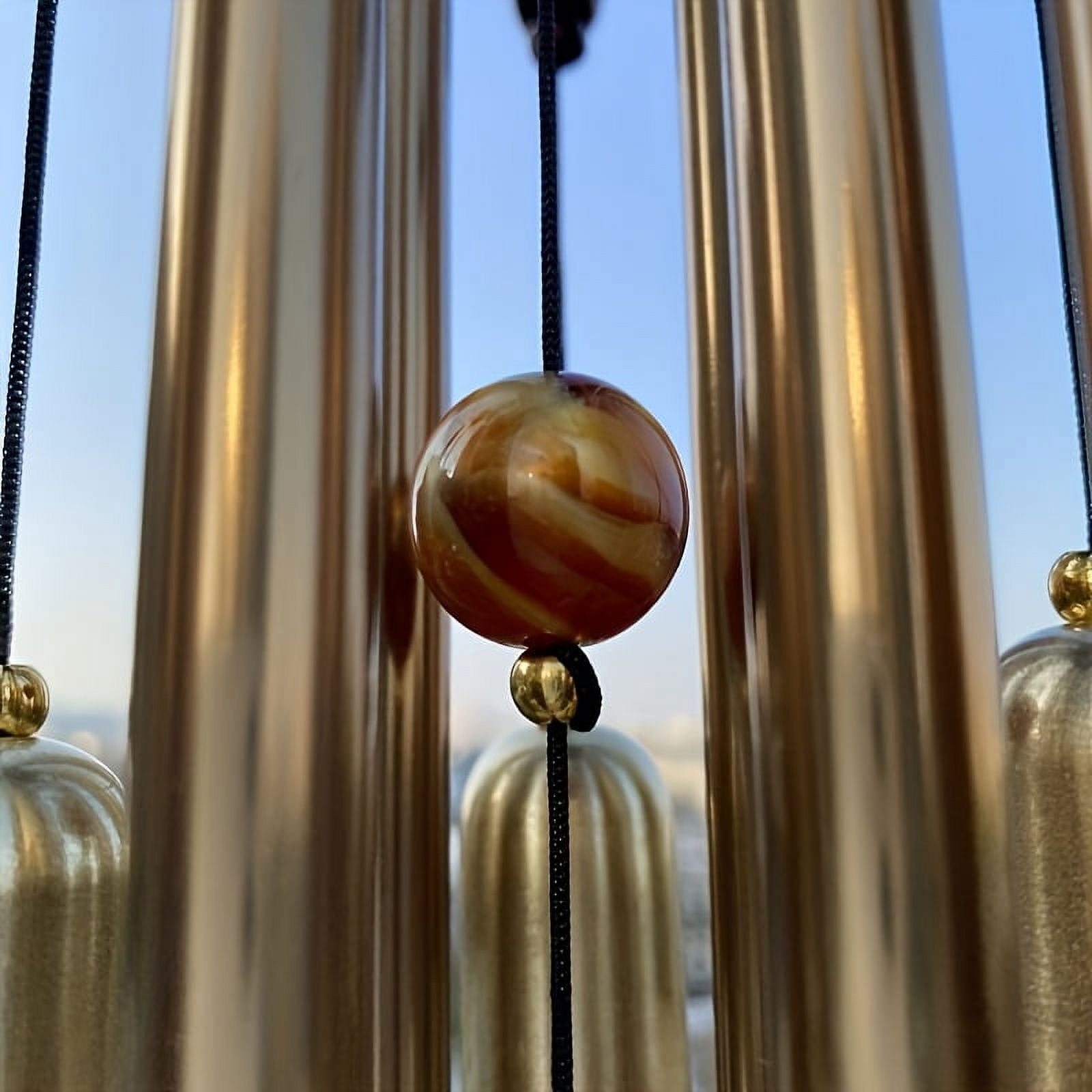 8 Pipe 4 Pencil Bell Wind Chimes for Positive Energy for Balcony Bedroom with Sweet Sound | 24 Inch Long