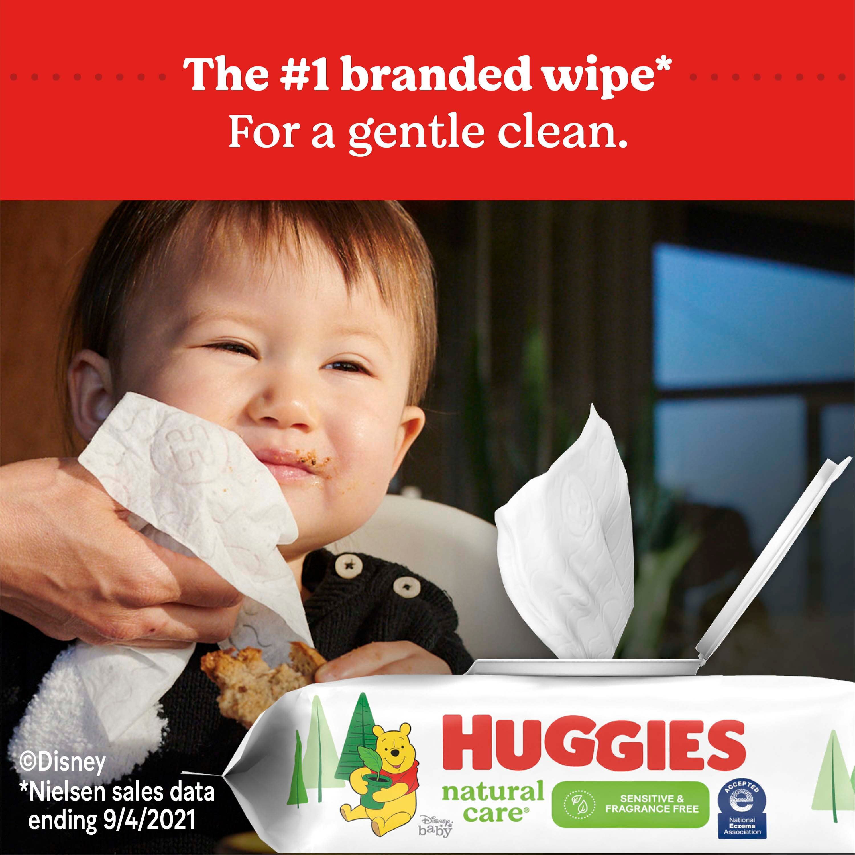 Huggies Natural Care Baby Wipes Sensitive Unscented 3 Refill Packs 624 Count 
