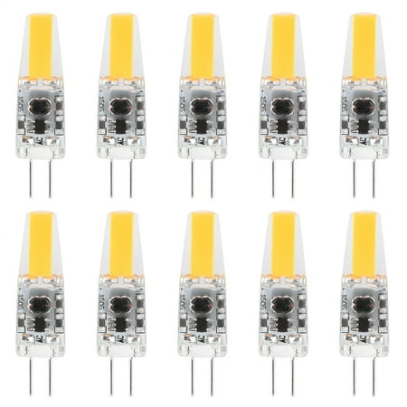 

2024 10Pcs Household Mini G4 Silicone LED Light Bulb 1.5W AC12V for Car Cabinet Hotel Lighting
