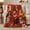 Cats and Trees, variant on Christmas Cats Holiday Pattern Decorates, Festive Pet Portrait Pattern, Warm Flannel Blanket for Living Room and Reading Nook, Cat Lovers Christmas Gift, Pet Lover Home Decor