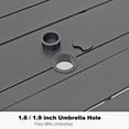 thumbnail image 4 of 6 - Person Rectangular 63"L X 38"W Outdoor Dining Table, 4 of 6