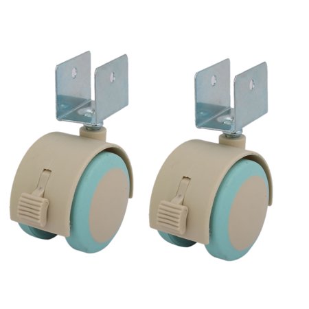 2pcs 2 Pouces Diametre mm Support En U Roue Frein Pivotant Pour Roulette Lit Bebe Walmart Canada