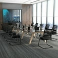 thumbnail image 2 of Giantex Office Mesh Chair, Upholstered Guest Conference Chair w/ Lumbar Support Ergonomic Backrest, Metal Frame Sled Base Reception Room Chair, Executive Chair, 2 of 8