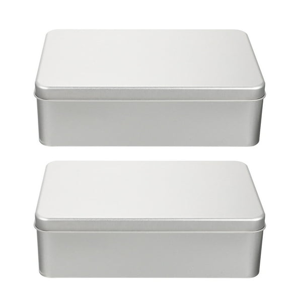 2pcs cajas de almacenamiento de tintplate cajas de envoltura de galletas bocadillos para hornear cajas de fiestas