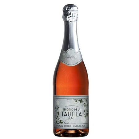 Senorio de la Tautila Espumoso Rosado 0.0% Non-Alcoholic Sparkling Rose Wine From Spain 750ml, Halal Certified and Vegan