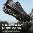 thumbnail image 4 of Nortiv 8 Men's Waterproof Hiking Shoes - Durable, Lightweight Outdoor Trekking Footwear for Men, Comfortable & Slip-Resistant, 4 of 11
