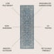 thumbnail image 2 of Alfombra Runner JONATHAN Y Palazzo con borde de vid, tejido texturizado de 2 x 10 m, 2 of 8