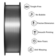 Geeetech 3D Printer Silk Silver PLA Filament 1.75mm,Metal-like Shiny Consumable 1kg (2.2lbs) 1 Spool
