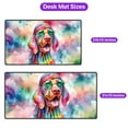 thumbnail image 5 of Hippie Vizsla Portrait Watercolor Tie-Dye Vintage Styles Desk Mat Full Keyboard Mouse Pad Vizslas Dog Lover Gifts Idea Large Mousepad - 00014, 5 of 5
