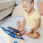 Melissa & Doug Vroom & Zoom Interactive Wooden Dashboard Steering Wheel Pretend Play Driving Toy - FSC Certified 1 Pack