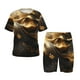 thumbnail image 1 of Balery Luxurious Gold Flow Conjunto de Pijama Infantil de Manga Corta con Estampado – Ropa de Dormir de Algodón Suave-4X-Large, 1 of 5