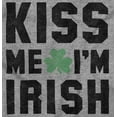 thumbnail image 2 of Kiss Me Im Irish Classic Saint Pattys Unisex Plus Fleece Graphic Sweatshirt Brisco Brands 5X, 2 of 3