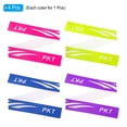 thumbnail image 3 of Unique Bargains 9.8'x0.7' Badminton Racket Head PU Protector Sticker Racquet Guard Tape, Mix Colors 4 Pack, 3 of 6