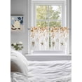 thumbnail image 4 of Orange Eucalyptus Coastal Half Window Curtain 36 Inches Long, Beach Starfish Conch Window Treatment Curtain Drapes, Small Tier Curtains for Bathroom Over Sink, 27.5"x36", 2 Panels, 4 of 7