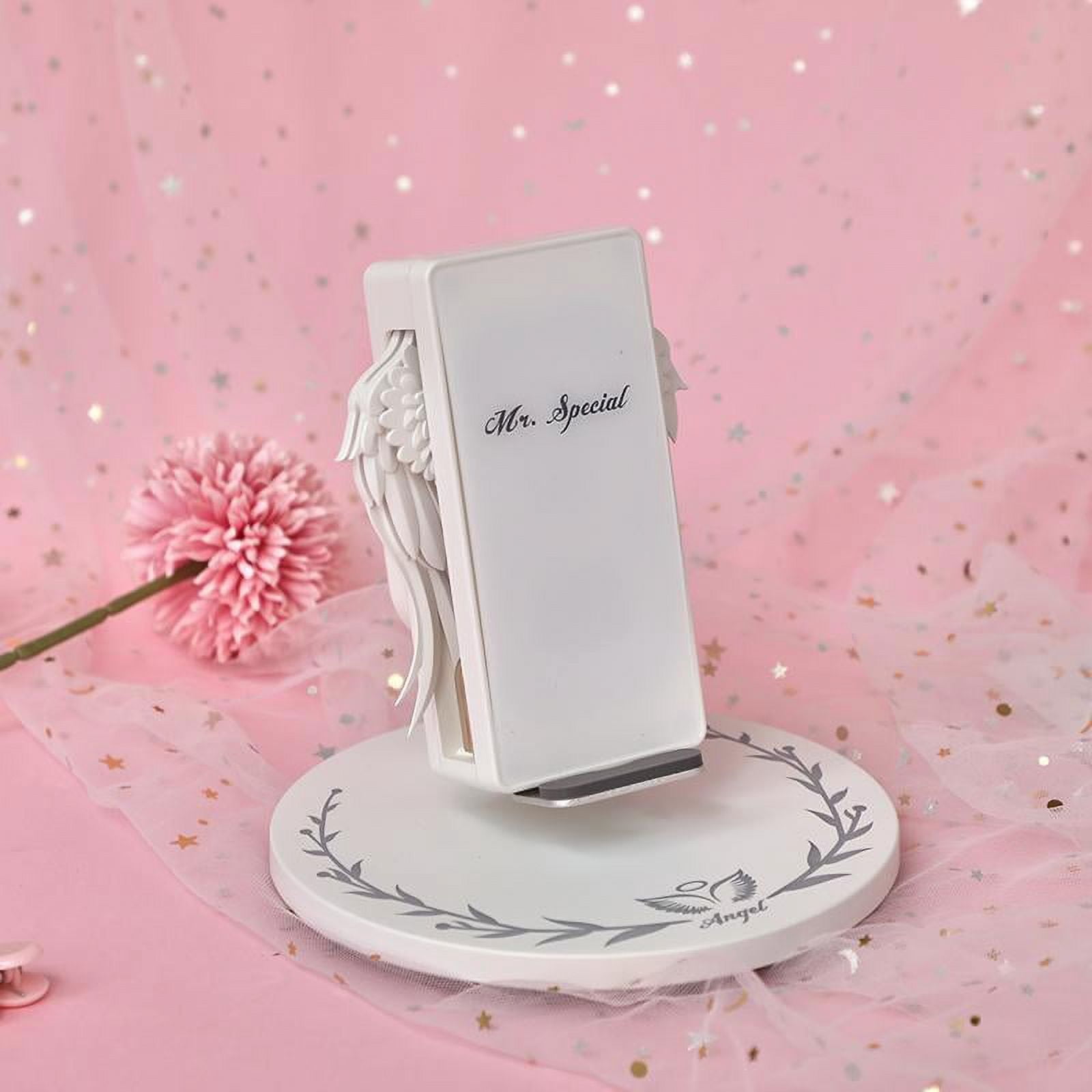 Wireless Charger, Angel Wings Charger, Wireless Charger for iPhone Xs Max/XR/XS/X/8/8 Plus Samsung S10/S10+/S9/S9+/S8/S8+/S7/S7 Edge/S6 Edge Google Pixel 3 XL AirPods2